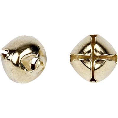 Creativ Company Belletjes, d 8+10+13 mm, goud, 18 div/ 1 doos