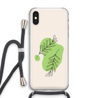 Beleaf in you: iPhone XS Transparant Hoesje met koord