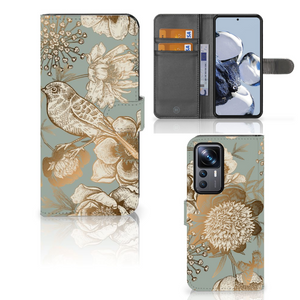 Hoesje voor Xiaomi 12T | 12T Pro Vintage Bird Flowers