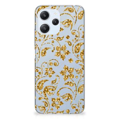 Xiaomi Redmi 12 4G | TPU Case | Gouden Bloemen Xiaomi Redmi 12 4G | TPU Case | Gouden Bloemen
