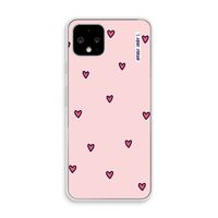 Hartjes: Pixel 4 Transparant Hoesje