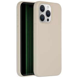 Accezz Liquid Silicone Backcover iPhone 15 Pro Max Telefoonhoesje Grijs