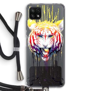 Fading: Samsung Galaxy A22 5G Transparant Hoesje met koord