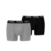 Puma Boxershorts Everyday Basic 2-pack Grey Melange / Black-XXL - thumbnail