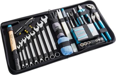 HAZET Lederen tas voor gereedschap | met assortiment 1520/64 | 1/4 inch (6,3 mm) zeskant massief, 1/4 inch (6,3 mm) vierkant hol| 64-delig | 3-19 |