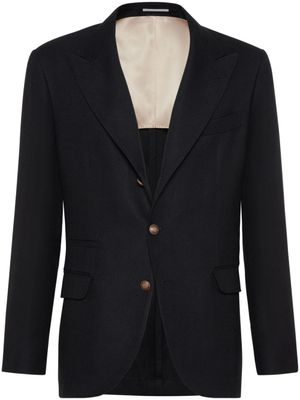 Brunello Cucinelli blazer en lin - Noir