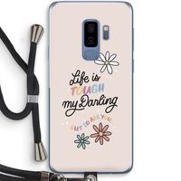 Tough Life: Samsung Galaxy S9 Plus Transparant Hoesje met koord