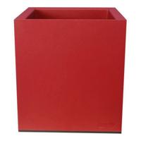 Bloempot Riviera Rood Plastic Vierkant 40 x 40 cm