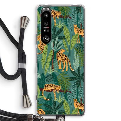 Luipaard 2: Sony Xperia 1 III Transparant Hoesje met koord