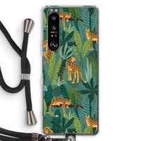 Luipaard 2: Sony Xperia 1 III Transparant Hoesje met koord
