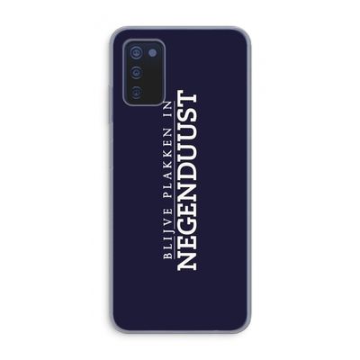 Blijve plakken in Negenduust: Samsung Galaxy A03s Transparant Hoesje
