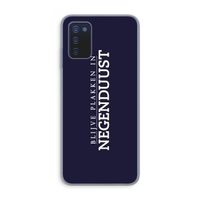 Blijve plakken in Negenduust: Samsung Galaxy A03s Transparant Hoesje