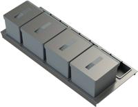 Cucina T2-120 Afvalsysteem 120x50x26 cm Grijs / Zilvergrijs