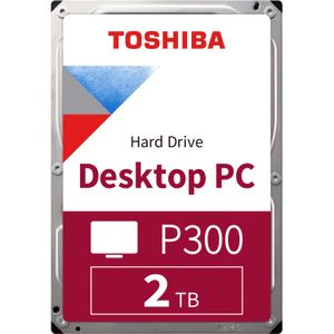 Toshiba P300 interne harde schijf 2 TB 7200 RPM 256 MB 3.5" SATA