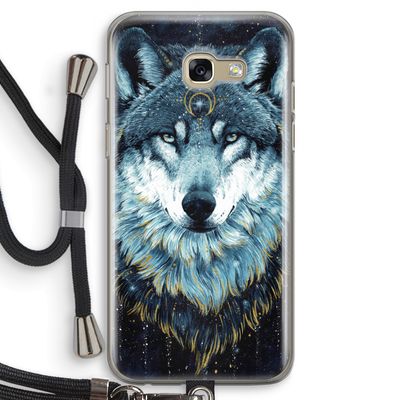 Darkness Wolf: Samsung Galaxy A5 (2017) Transparant Hoesje met koord