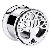 Double Flared Tunnel met tree design Chirurgisch staal 316L Tunnels & Plugs