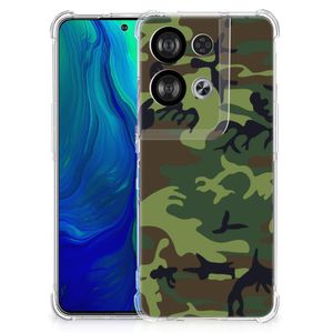 OPPO Reno8 Doorzichtige Silicone Hoesje Army Dark