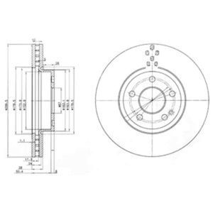 Delphi Diesel Remschijf BG3838C