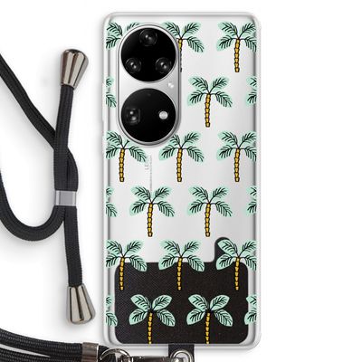 Paradise: Huawei P50 Pro Transparant Hoesje met koord