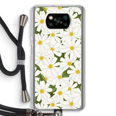 Summer Daisies: Xiaomi Poco X3 Pro Transparant Hoesje met koord
