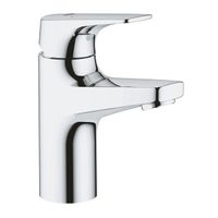 GROHE Bau Flow waterbesparende wastafelkraan S-size met gladde body chroom 23752000