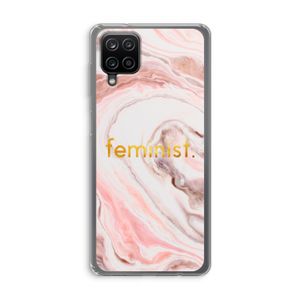 Feminist: Samsung Galaxy A12 Transparant Hoesje