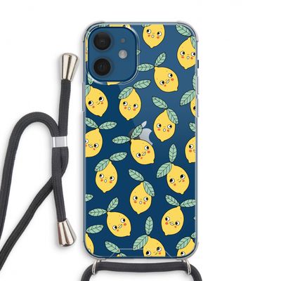Citroenen: iPhone 12 Transparant Hoesje met koord