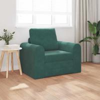 Slaapbank Donkergroen 98 x 71 x 83 cm Fluweel