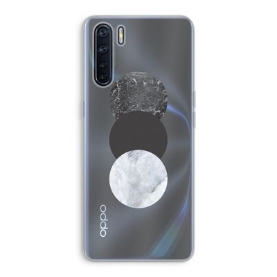 Marmeren cirkels: Oppo A91 Transparant Hoesje