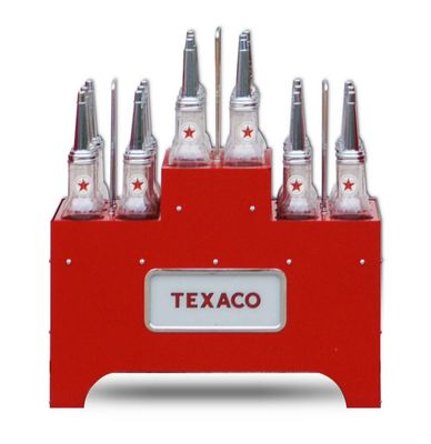 Olie Flessen Rek - Rood - Met Werkende Verlichting