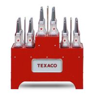 Olie Flessen Rek - Rood - Met Werkende Verlichting - thumbnail