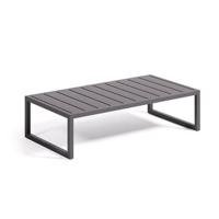 Kave Home - Comova salontafel voor buiten in zwart aluminium 60 x 114