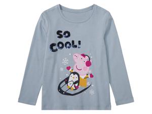 Kinder shirt (98/104, Blauw Peppa Pig)