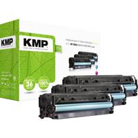 KMP Toner vervangt HP 305A, CE411A, CE412A, CE413A Compatibel Combipack Cyaan, Magenta, Geel 3400 bladzijden H-T196CMY 1233,0030
