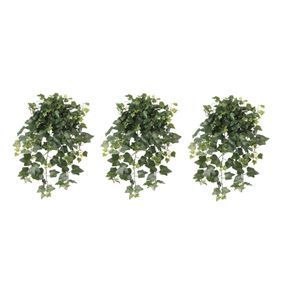 3x Groene Hedera Helix/klimop kunstplant 65 cm voor buiten