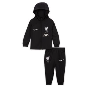 Nike Liverpool Strike Trainingspak Full-Zip Hooded 2023-2024 Baby Zwart Wit