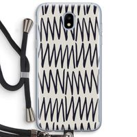 Marrakech Zigzag: Samsung Galaxy J5 (2017) Transparant Hoesje met koord