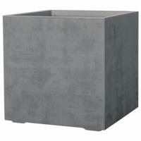 Bloempot Deroma Grijs 49 x 49 x 49,5 cm Plastic Vierkant Kubus Ø 49 x 45 cm