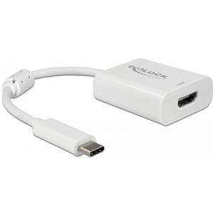 DeLOCK 63937 video kabel adapter 0,1 m USB Type-C HDMI Wit