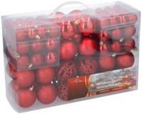 Plastic Kerstballen 100 Stuks Rood - thumbnail