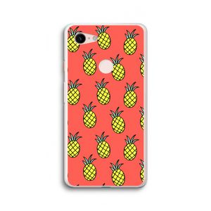 Ananas: Google Pixel 3 XL Transparant Hoesje