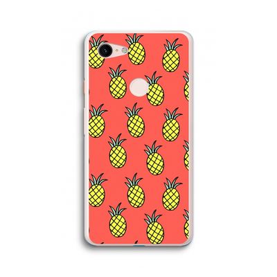 Ananas: Google Pixel 3 XL Transparant Hoesje