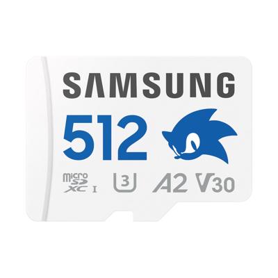 SamsungSonic the Hedgehog PRO Plus microSD Card 512GB Micro SD-kaart Blauw