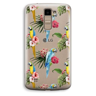 Kleurrijke papegaaien: LG K10 (2016) Transparant Hoesje