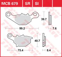 TRW Remblokken, en remschoenen voor de moto, MCB679SI Sinter offroad