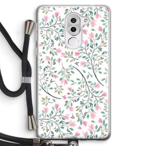 Sierlijke bloemen: Honor 6X Transparant Hoesje met koord