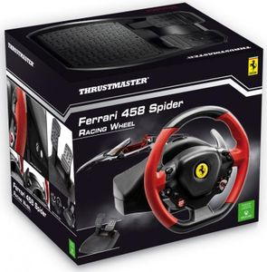 Thrustmaster Ferrari 458 Spider Stuurwiel + pedalen Xbox One Zwart, Rood