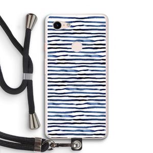Verrassende lijnen: Pixel 3 XL Transparant Hoesje met koord