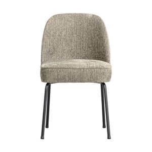 BePureHome Vogue eetkamerstoel structure velvet wheatfield