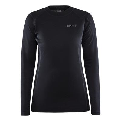 Craft Core warm baselayer shirt lange mouw zwart dames